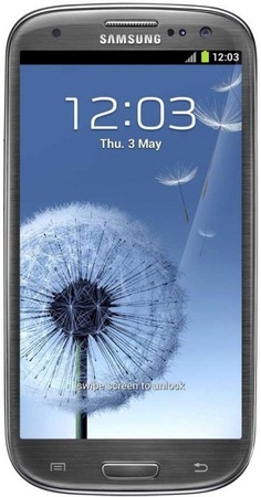 Смартфон Samsung Galaxy S3 GT-I9300 16Gb Titanium grey - Миасс
